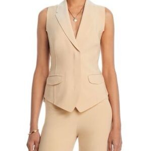 Norma Kamali vest with lapel- NWT stunning